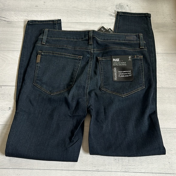 Paige Verdugo Ankle Mid Rise Ultra Skinny Sz 29 Attica Wash Stitch Fix NWT - Picture 5 of 10